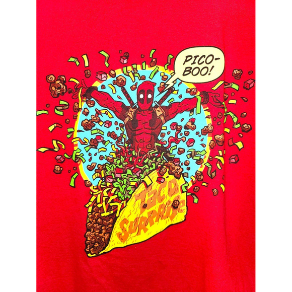 Marvel Loot Crate Deadpool Pico-Boo Taco Tee - Size L - Picture 2 of 5